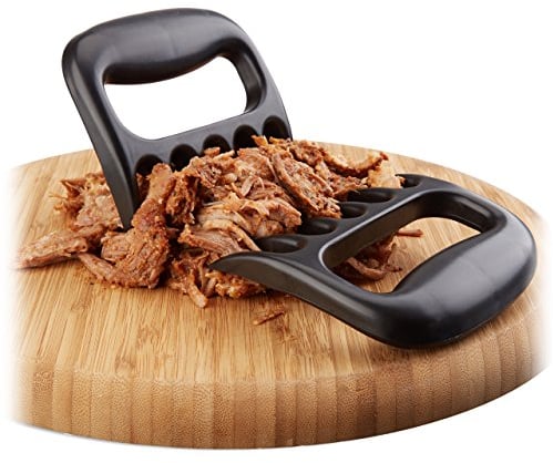 Relaxdays Fleischkrallen 2er Set, Pulled Pork Krallen, Meat Claws für BBQ, Fleischgabeln im Bärenkrallen-Look, schwarz