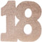 Number 18 Glitter Table Decoration Rose Gold| Table Centrepiece | Table Decorations Centrepiece | 18th Birthday Decorations | Pack of 1 | 20cm |H121