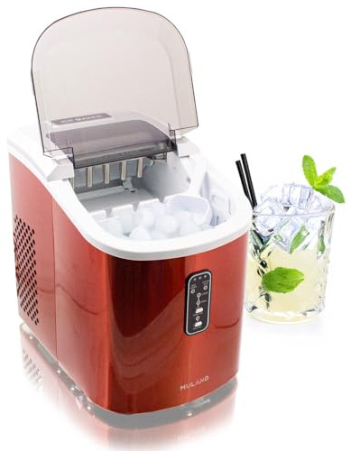 Eiswürfelmaschine Edelstahl Orange | Eiswürfelbereiter, Ice Maker, Eis Maschine, Icemaker