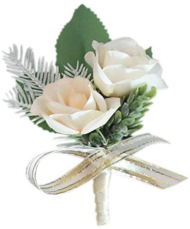 LOVIVER Ansteckblume Herren Brosche sbrosche Anstecknadel Blumenbrosche Boutonniere Kragenblume Brosche