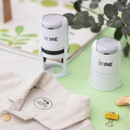 Namensstempel für Kinder & Babytextilien Textil Stamp By Me | Personalisierter Textilstempel für Uniformen & Schul-/Kita-Gegenstände | Wasserfeste, permanente Tinte Waschmaschinen und Trocknergeeignet