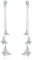KRUCKEL Silver Butterfly Earrings for Women – Lightweight, Hypoallergenic Dangle Drop Stud Earrings with Sparkling Crystals for All Occasions