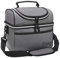 Kato Tirrinia Bolsa de Almuerzo para el Trabajo de los Hombres, Bolsa de Almuerzo, Bolsa de Picnic, Bolsa de Picnic, Bolsa térmica pequeña a Prueba de Fugas aislada para la Escuela, Plegable, Gris