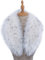 ihreesy Kunstpelz Schal,Luxuriös 90cm Fellimitat Fuchs Pelzkragen Schals Wärm Winterschal Kunstpelzkragen Wintermantel Fauxpelzkragen Flauschig Kunstfell Kapuze Winterschal,Weiß Schwarz