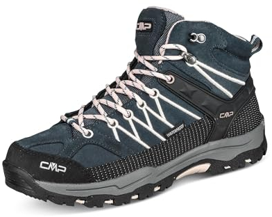 CMP Kids Rigel Mid Trekking Shoes Wp, Zapatos de trekking Unisex niños, Asfalto Rosado, 31 EU