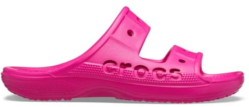 Crocs Mixte Baya Sandale Glissante, Rose Bonbon, 40 EU