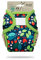 Petit Lulu Größe 1 PUL Überhose (2-6 kg) | Klett | Newborn Windelüberhose | Baby Windelhose | Stoffwindeln für Neugeborene | Hergestellt in EU (Wilde Erdbeeren)