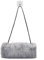 SwirlColor Handmuff Kunstpelz Muff für Warme Hände mit Tasche Riemen Grau Muff Handwärmer Damen Herren Kinder 1 Stück, mit Transparentem Haken 1 Stück
