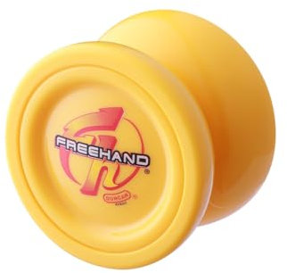 Freehand ONE Jo-Yo – ikonische Schmetterlingsform – Polycarbonat YoYo (gelb mit gelber Kappe)