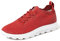 Geox Herren Spherica U Sneakers, Dark Red Light Grey, 40 EU Schmal