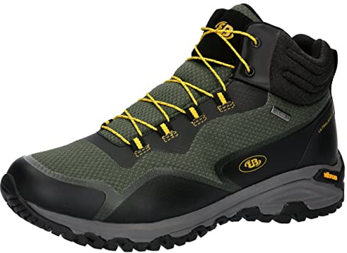Brütting Unisex Mount Clarke Traillaufschuhe, grün/schwarz/gelb, 46 EU