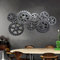 KEPMOGOH Retro-Steampunk-Stil, Zahnrad, 3D-Wanddekoration, Vintage-Industrie-Holzzahnrad, Home-Bar, Hotel, Wanddeko, Kunsthandwerk, Ornament, 95 × 7 × 45 Cm (D)