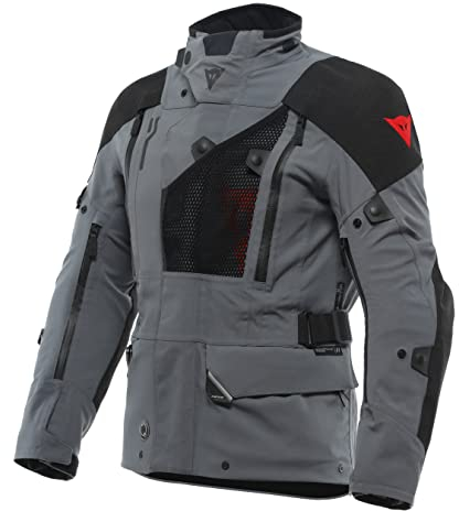 Dainese Motorradjacke Hekla Absoluteshell 20K Pro wasserdichte Touringjacke, IRON-GATE/BLACK, 56