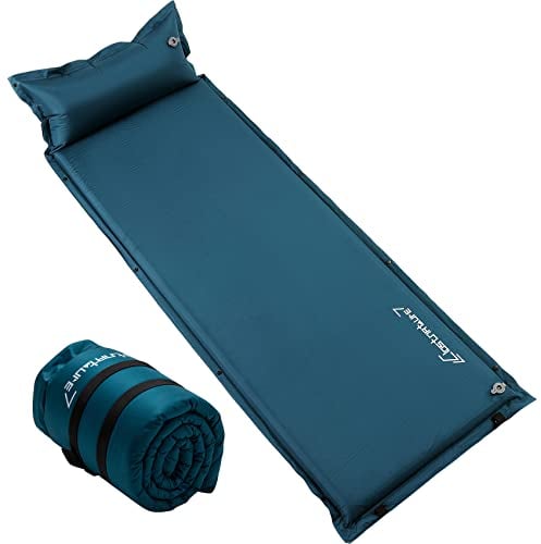 Clostnature Esterilla Inflable Colchón para Camping - 3/5/7.6 cm de Grosor Portátil Colchoneta de Camping Hinchable, Ligero Colchoneta de Dormir para Playa, Senderismo, Acampar, al Aire Libre