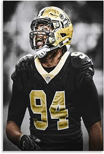 LBMED Poster Und Gedruckte Fußballspieler Cameron Jordan Sportunterricht für Moderne Familiendekoration Leinwand Malerei Wandkunst Bilder 19.7x27.6(50x70cm) Kein Rahmen