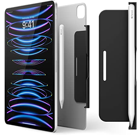 elago Metall Pencil Halter Kompatibel mit Apple Pencil Pro and 2nd Gen,Apple Magische Tastatur,Smart Keyboard Folio und Andere iPad Magnetische Case,Halten Sie einen Apple Pencil in Position (Schwarz)