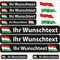 INDIGOS UG Fahrrad Aufkleber Ungarn - 13 Fahnenaufkleber wehend - Sticker selbst gestalten - Autoaufkleber- Motorrad - Namensaufkleber wasserfest personalisiert - Wunschtext