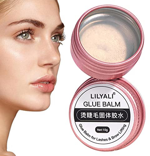 Colle Pour Rehaussement Cils Professionnel Colle Cils Rehaussement Lash Lift Glue Gel Sourcils Transparent Fixateur Waterproof 10g