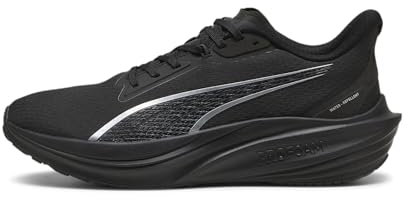 PUMA Unisex Darter Pro WTR Road Running Shoe, Black Silver, 36 EU