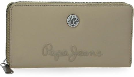 Pepe Jeans Corin Portefeuille avec Porte-Cartes Vert 19,5 x 10 x 2 cm Polyester et PU by Joumma Bags, Vert, Talla única, Portefeuille avec Porte-Cartes