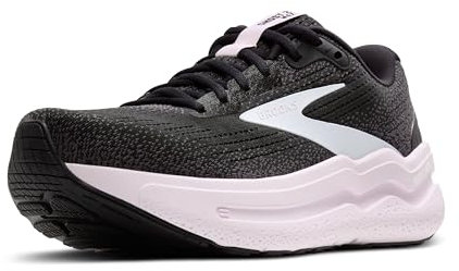 BROOKS Ghost Max 2, Sneaker Donna, Black White Orchid Ice, 40 EU