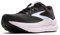 BROOKS Ghost Max 2, Sneaker Donna, Black White Orchid Ice, 40 EU