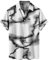 Funky Hemd Herren Blitzschlag Drucke Sommerhemd Button Down Kurzarm Hemden Hawaiihemd Urlaub Strandhemd Lässiges Freizeithemd Oberteile Hippie Lustige Hawaii Hemd