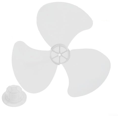 QOXEZY Pala del ventilatore a basso rumore, 40,6 cm, facile smontaggio, adatta per ventilatori da tavolo e piedistallo (bianco)