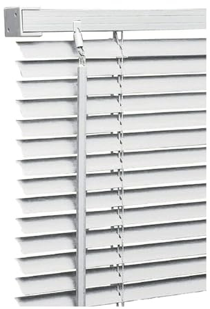 Silver/Grey PVC Venetian Blind Easy Fit Blinds Trimmable Fittings Windows Treatment Shutters Twist Open Close Pay only 1 Flat shipping for multiple buying (White, 225 W x150 L)