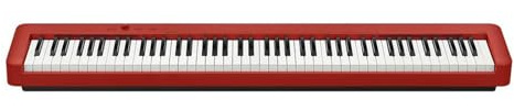 E-Piano 88 Tasten Gewicht Hammer Aufnahmefunktion Stilvoll Und Tragbar Unterstützt Zwei Netzteile(Red)