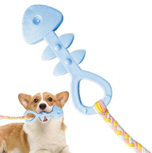 Haustier Fisch Gräten Spielzeug - Kauspielzeug Für Kleine Hunde Welpen | Fischglattes Design Hundespielzeug | Interaktives Hundespielzeug, P