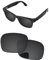 PapaViva Lentes de repuesto compatibles con gafas de sol Ray-Ban Meta RW4006 de 50 mm, Negro liso, RW4006 50mm