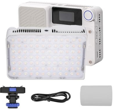 Amaran Ace 25x Camera Video Light,25W Bi-Color 2700-6500K Pocket Light 4,500mAh Battery,Rechargeable with PD Fast Charging for TikTok, Creator, Outdoor Photography (White)