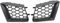 Rejilla de Coche de automóvil Parrilla superior de parachoques delantero izquierdo y derecho, 2 unidades, color negro mate,compatible con Seat Ibiza Córdoba 6L 2002-2009. Rejillas frontales de radiado