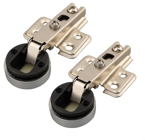 Elegante bisagra de puerta de vidrio de 26 mm para aplicaciones de gabinete, y componente de hardware fiable (bisagra recta)