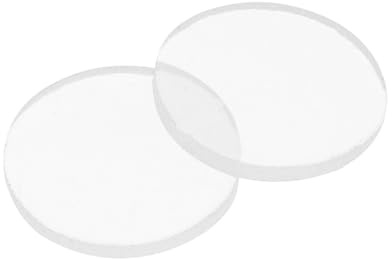 PATIKIL 10Stk Glas Tischplatte 5mm Durchmesser x 1mm Dicke Klare Weiß | Anti Rutsch Pads, Glas Tische Silikon Stopper, Für Bilderrahmen Möbel Küchenschränke DIY Heimwerk