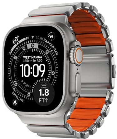 NOMAD Stratos - Cinturino I per Apple Watch 42/44/45/46/49 mm, design ibrido