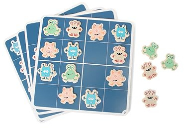 BS Toys Monster Sudoku - Logikspiel mit 16 Puzzles und 16 Monstern