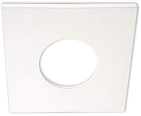 Cover Aluminium ECKIG für Einbaustrahler Sys-68, Weiß matt