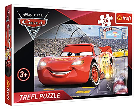 Trefl 14250 Meister, Disney Cars The Movie 24 Maxiteile, für Kinder ab 3 Jahren Puzzle, Farbig