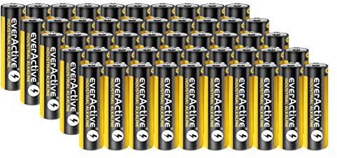 50 Stück Everactive Industrial Batterien Mignon AA 2700 mAh 1,5 V HR06 Alkaline
