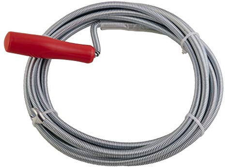 Sanitop-Wingenroth Rohrreinigungswelle | Gegen verstopfte Abflüsse | 5 Meter | 9 mm Spiraldraht | Umweltschonende Abflussreinigung | 29131 6, 9 X 5000 Mm, 9 x 5000 mm - rot