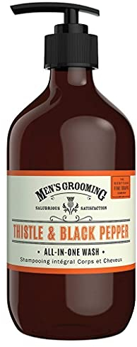 Scottish Fine Soaps Thistle & Black Pepper All In One Wash 500ml Pump Bottle