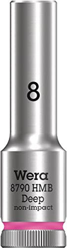 Wera 05004530001 8790 HMB Deep Chiave a bussola, attacco da 3/8, 8 mm