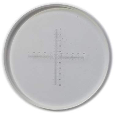 0,01 mm Bühnenmikrometer Mikroskop Okularmikrometer (0,1 mm XY-Koordinaten Okular-Mikrometer)