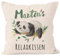 SpecialMe® Kissen-Bezug Relax Panda personalisierbar mit Namen personalisierte Geschenke Dekokissen mit Namen natur 40cm x 40cm