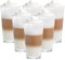 Vitrea 6er Set Latte Macchiato/Kaffee-Gläser - 350ml, 6 Glas Trinkhalme, 1 Bürste, Stapelbar (6Stacky 350ml)