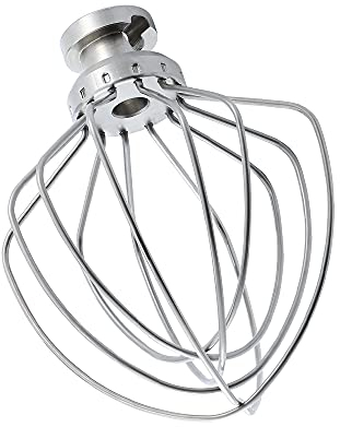Stainless steel Wire Whip Attachment for KitchenAid Tilt-Head Stand Mixer Accessory K45WW Replacement, Egg Cream Stirrer, Cakes Mayonnaise Whisk, Whipping Egg White, Dishwasher Safe