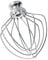 Stainless steel Wire Whip Attachment for KitchenAid Tilt-Head Stand Mixer Accessory K45WW Replacement, Egg Cream Stirrer, Cakes Mayonnaise Whisk, Whipping Egg White, Dishwasher Safe