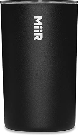 MiiR, Highball Trinkglas, vakuumisoliert, spritzwassergeschützt, Edelstahlkonstruktion, schwarz, 400 ml